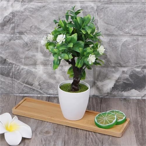 Plant Saucer Tray 4pcs Oval Bamboo Plant Saucers for Succulent Pots, Simple Home Balcony Tray(K) - Image 4