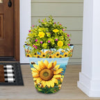 Briarwood Lane Summer Planter 14" x 15" x 15" Sunflower Dance Large for Summer Planter - Image 3