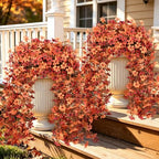 Artificial Hanging Flowers for Outdoors, 4 PCS 688-Bloom UV Resistant Mums by JulakoOnline