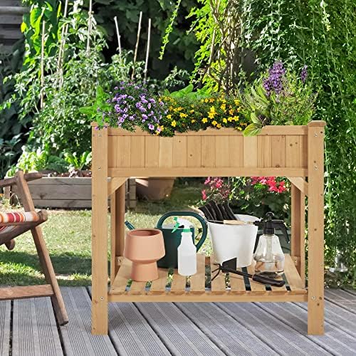 Yaheetech 36" Raised Planter Box 8-Pocket with Grow Grid,1Pcs - Image 2