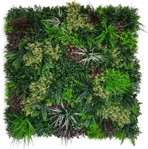 GreenSmart Premium Artificial Grass Wall Panels | Realistic Plant Greenery Privacy Panels | Decor for Fence, Garden, Patio & Balcony | Never Fade Indoor Outdoor Use (Tuscany) - Image 2