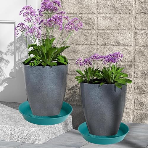 4 Pack Plant Saucer 12 inch, 8 10 14 17 inch, Plant Stand Plastic Plant Saucers for Indoors Outdoor, Heavy Duty Flower Saucers for Potted Plants, Pot Saucers for Plants, Grow Bags Saucers - Image 7