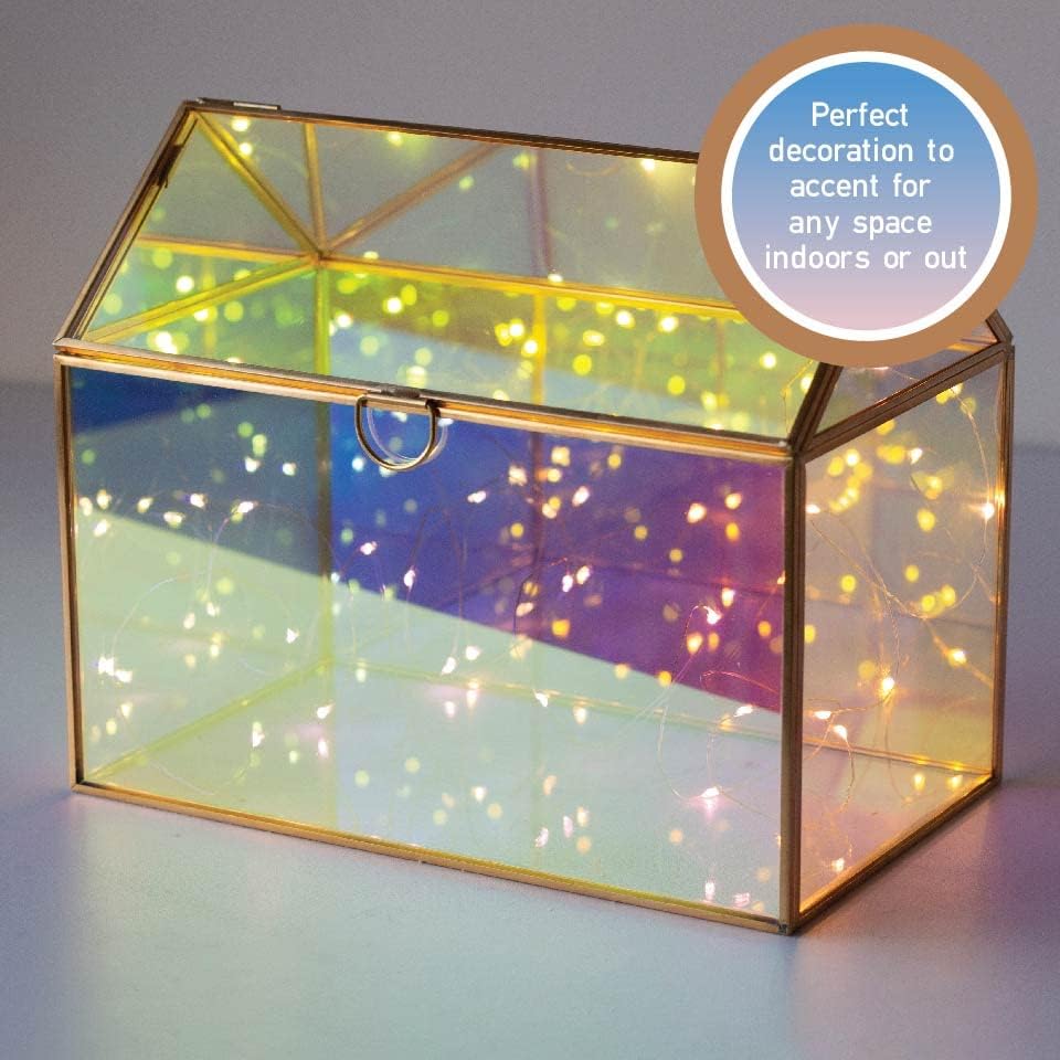 D'Eco Iridescent Glass Plant Terrarium, Centerpiece, Wedding Letterbox - Image 7