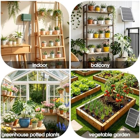 10W Solar Automatic Plants Watering System for Summer Garden Drip - Image 3
