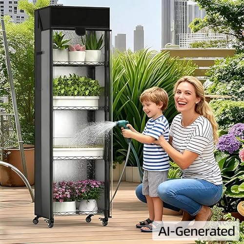 Small Greenhouse for Indoors, 5 Tier 15.7" L×11.8" W×62.3" H - Image 6