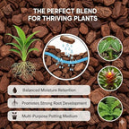 Organic Orchid Bark Potting Mix – Natural Bark for Orchids, Promotes Healthy Root Growth & Soil Aeration (3/8", 40 Quarts) - Image 2