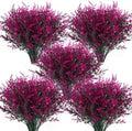 RECUTMS 36 Bundle Artificial Faux Plants Flowers Outdoor Spring Decoration by RECUTMS