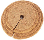 Coconut Mulch Mats, Coconut Fiber Tree Mulch Mat Round Cover Multiple Sizes Pack of 10 for Flowers and Plants(25cm) by Unknown