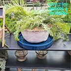Ceramic Plant Saucer Pot Tray 14.5 Inch, Blue Planter Saucers 5 7 9 10 12 15 Inch for Indoors Outdoor, Flower Pot Saucers for Holding Water Drips and Soil - Image 2