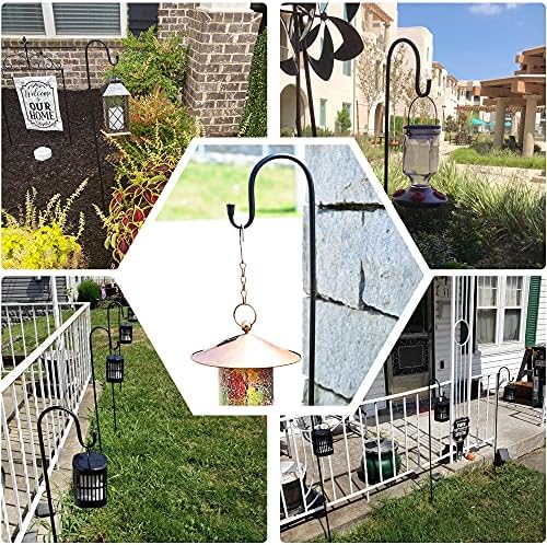 Ottsuls Shepherd-Hooks Adjustable for Bird-Feeder Lantern Plant-Hook Garden-Stake - Plant Stand Hanger for Outdoor Flower Basket, Bird Feeder Hanger Weddings Decor - Image 5