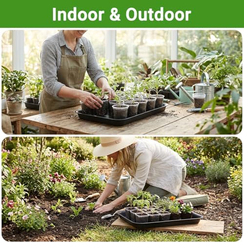 GREANER 22 Inch Plastic Plant Saucer, 3 Packs Black Plant Drainage Tray, Drip Trays for Potted Plants, Planter Saucers for Indoor Outdoor - Image 7