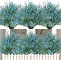 RECUTMS Blue Outdoor Artificial Flowers UV Resistant Fake Outdoor Plants by RECUTMS