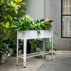 Metal Raised Garden Bed,Raised Planter Box with Legs,Herbs and Vegetables Planter Suitable for Outdoor Patio Deck and Porch (Gray) - Image 3