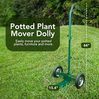 GOLETIO Potted Plant Mover Dolly with Flat-Free Rubber Wheels - Heavy-Duty Plant Pot Mover Caddy with Adjustable Grip and Foldable Handle for Indoor and Outdoor - Image 2