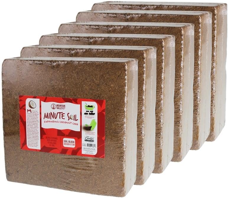 Mountain Valley Seed Co Soil Blocks - 6 Pack - Compressed Coco Coir - Image 2