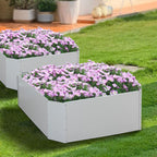 Galvanized Raised Garden Bed Metal Planter Box Bottomless for Backyard,3.25 * 3.25 * 1.25 FT,Gray - Image 4
