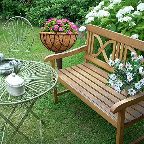 2PCS Hanging Basket Liners Coco Liner 20 Inch Round Coconut Coir Basket for Plants Replacement for Hanging Basket 100% Natural Coconut Fiber Plant Basket Liner for Garden Planter Flower Pot - Image 5