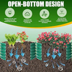 TBMLC 17" Tall,40" Diameter Elevated Round Metal Raised Garden Bed Green - Image 2
