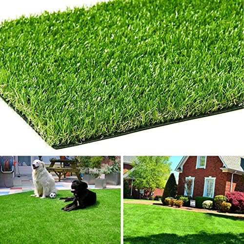AYOHA Artificial Turf 10 ft x 66 ft with Drainage, 1.38 Inch Realistic Fake Grass Rug Indoor Outdoor Lawn Landscape for Garden, Balcony, Patio, Synthetic Grass Mat for Dogs, Customized by AYOHAHOMEGARDEN
