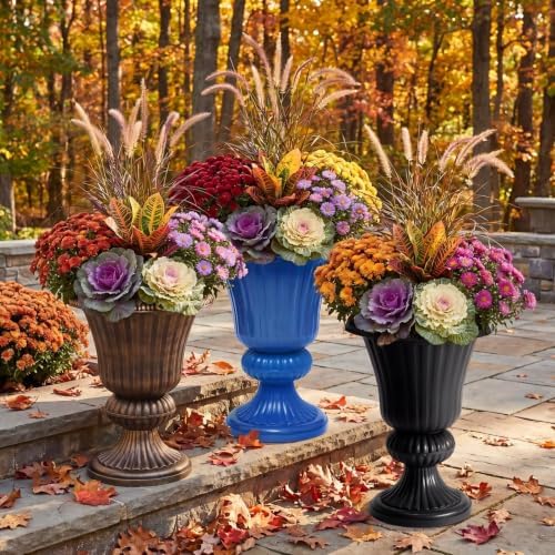 BrylaneHome Traditional Embry Plastic Urn Planter - Image 5