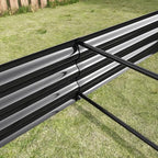 8x4x1ft Metal Raised Garden Bed, Rectangular Outdoor Planter Box for Vegetables, Flowers & Herbs, Large Deep Root Elevated Garden Bed for for Backyard (Black, 8x4x1ft) - Image 4