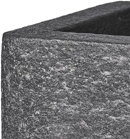 24" Rectangular Indoor Outdoor Planter, Charcoal Gray, Windowsill Plant Box - Image 6