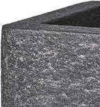 24" Rectangular Indoor Outdoor Planter, Charcoal Gray, Windowsill Plant Box - Image 6