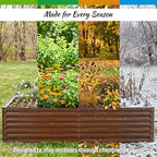 SnugNiture Galvanized Raised Garden Bed 6x3x2FT Outdoor Large Metal Planter Box Steel Kit for Planting Vegetables, Flowers - Image 3