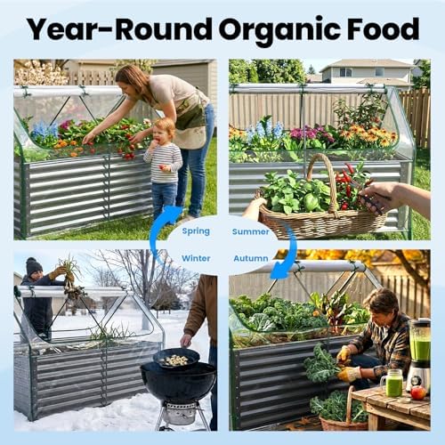 Quictent Large Raised Garden Bed with Cover 6x3x2 ft - Image 4