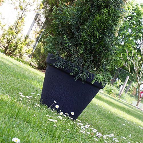 Prosper Plast Plastic Flower Pot 25 cm Classic Massive for Indoor and Outdoor use, Anthracite Colour - Image 6