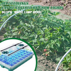 FillTouch 2 Packs 80 Cells Seed Starter Trays Kit with 4 Grow Light Seed Starter Kit Seedling Starter Trays with Humidity Dome and 80 Pcs Peat Pellet for Garden Seeds Propagation Seedlings - Image 6