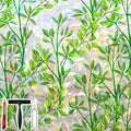 Leafy Rainbow Window Privacy Film, Stained Glass Cling, 47.2" * 78.7 " by Unknown
