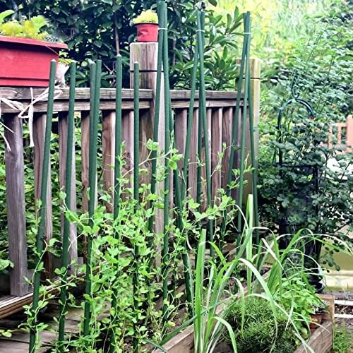 NANOPRETTY Garden Stakes 4FT Plant Stakes for Outdoor Plants Tomato Stakes for Gardening 0.43 inch Diameter Plant Sticks Support Climbing Plants, Pack of 50 - Image 6