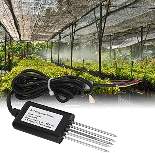 7 in 1 Soil Tester, 5Pin Soil PH NPK Temperature and Humidity EC Sensor, Professional Soil pH Tester for Lawn, Garden, Farm, ​Pastures, Sewage Treatment, Agriculture, etc - Image 5