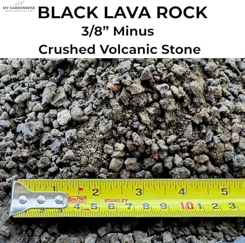 GARDENWISE Lava Rocks for Plants (3/8’’ Minus), Natural Black Lava Rocks, Succulent & Terrarium Horticultural Volcanic Rock, Ideal Drainage for Potted Plants, Made in USA (5 qts - 9 lbs) - Image 2