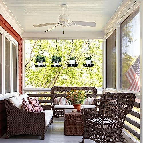 Enhon 6 Pack Plant Hanger, 12" Metal Hanging Planter for Indoor Plants - Image 6