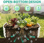 12 Inch Tall 48 Inch Diameter Round White Raised Garden Bed Kits Outdoor - Image 2