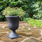 Southern Patio Winston Urn Planter with Removable Base, Matte Black, 21 in - Image 3