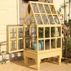 Wooden Glass Mini Greenhouse Cabinet, Tabletop Floor‑Standing Cold - Image 3
