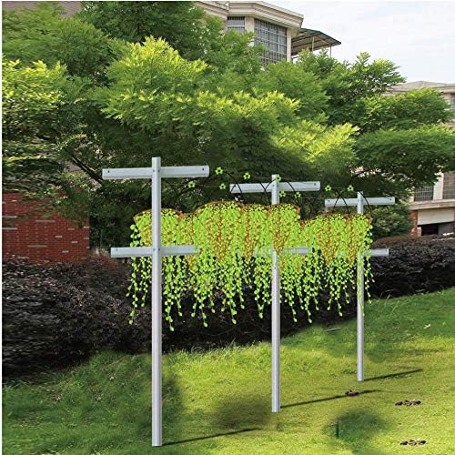 MRGARDEN 7-Feet Adjustable Garden Trellis Set for Raspberry and Climbing Plants, Outdoor Stake Vineyard Trellis, Pack of 4 - Image 5
