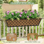 SPECILITE 24" Adjustable Metal Window Railing Planters Boxes, 2 Pack - Image 2