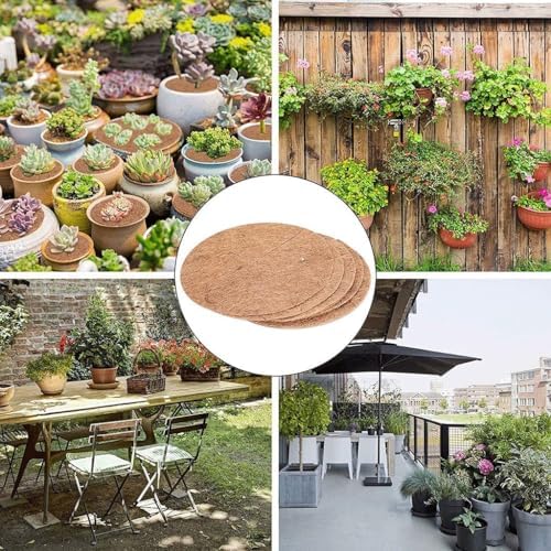 Coconut Mulch Mats, Coconut Fiber Mulch Mat Tree Ring Weed Barrier Multiple Sizes(20x100CM) - Image 2