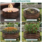 2x2x2ft Round Galvanized Raised Garden Bed – Metal Planter Box Kit with Rust & Corrosion Protection, Safe Rubber Edge, Open Bottom Design – Easy Assembly for Vegetables, Flowers, Fruits - Image 5