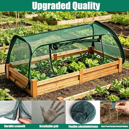 Garden Netting for Raised Beds,Raised Bed Covers,Pop Up Plant Cover - Image 3