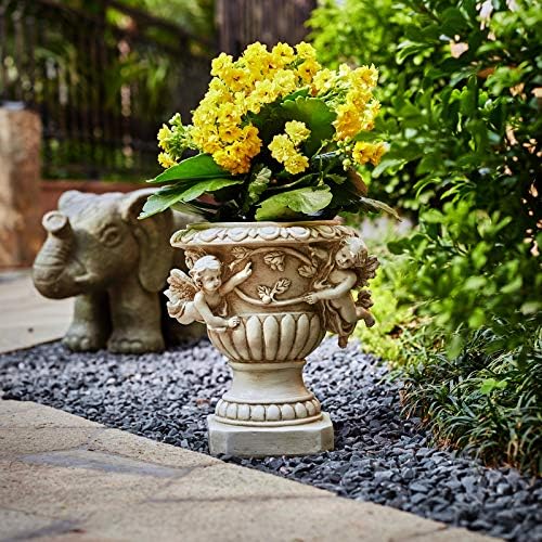 Cherub Angel Planters, Cherub Planter Flower Pots with Drain Hole for All House Plants, Patio Yard Decor, Polyresin, 8.46" H - Image 4