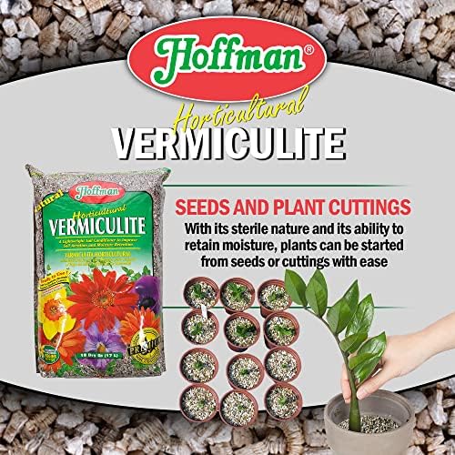 Hoffman Horticultural Vermiculite Lightweight Garden Soil Conditioner for Aeration and Moisture Retention, 18qt, 4 Pack - Image 6