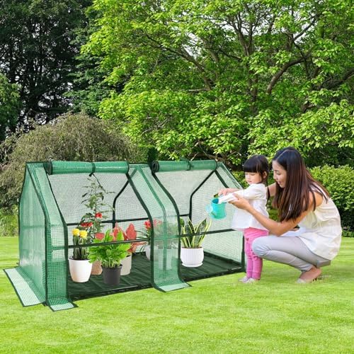 U'Artlines Portable Mini Greenhouse Small Green House 47x24x24 Inch - Image 4