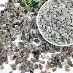 10lbs Grey Pebbles for Landscaping, 3/8inch Small Rocks for Succulent Cactus Plants, Natural Polished Pebbles, River Rocks for Plants, Vases, Garden by SHIZWU
