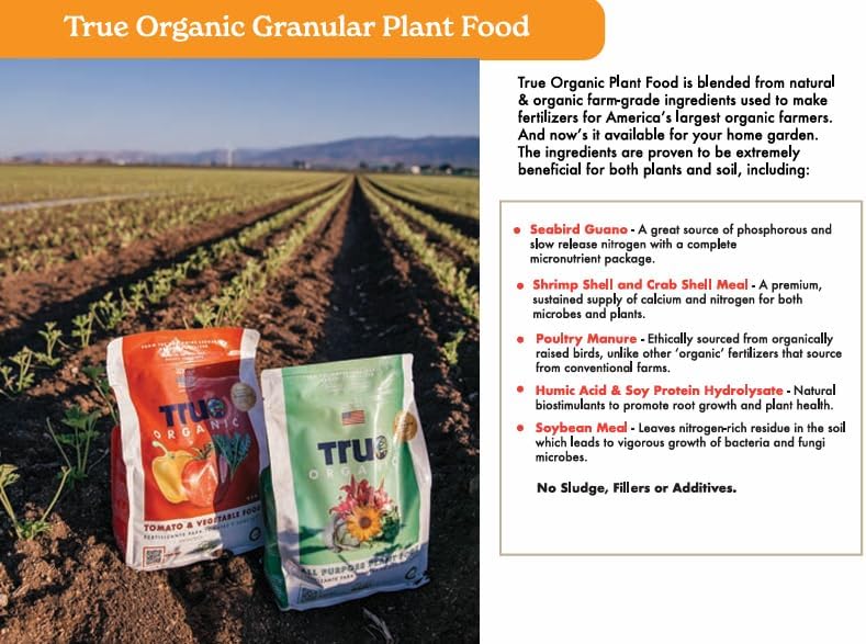True Organic Citrus & Avocado Food – Organic Fertilizer for Lush Foliage and Abundant Fruit – 12lb Bag Covers 210 Sq. Ft. - Image 6