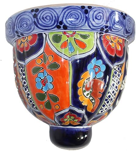 Talavera Large Wall Planter - 10.25" x 9.75" Y by Unknown